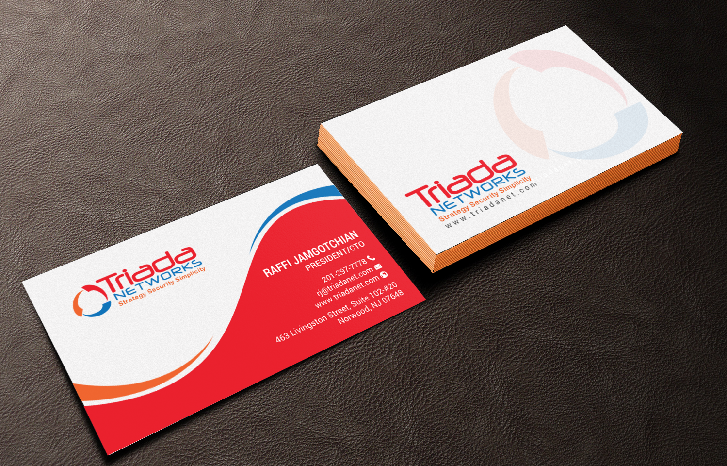 Design de Carte de Visite par chandrayaan.creative pour Triada Networks LLC | Design #14893017