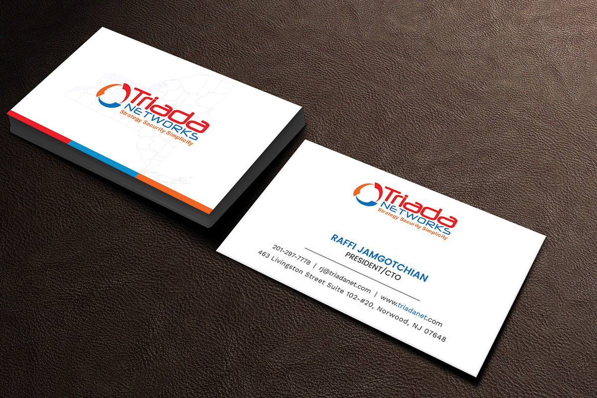 Business Card Design by Graphic Flame for Triada Networks LLC | Design #14889006