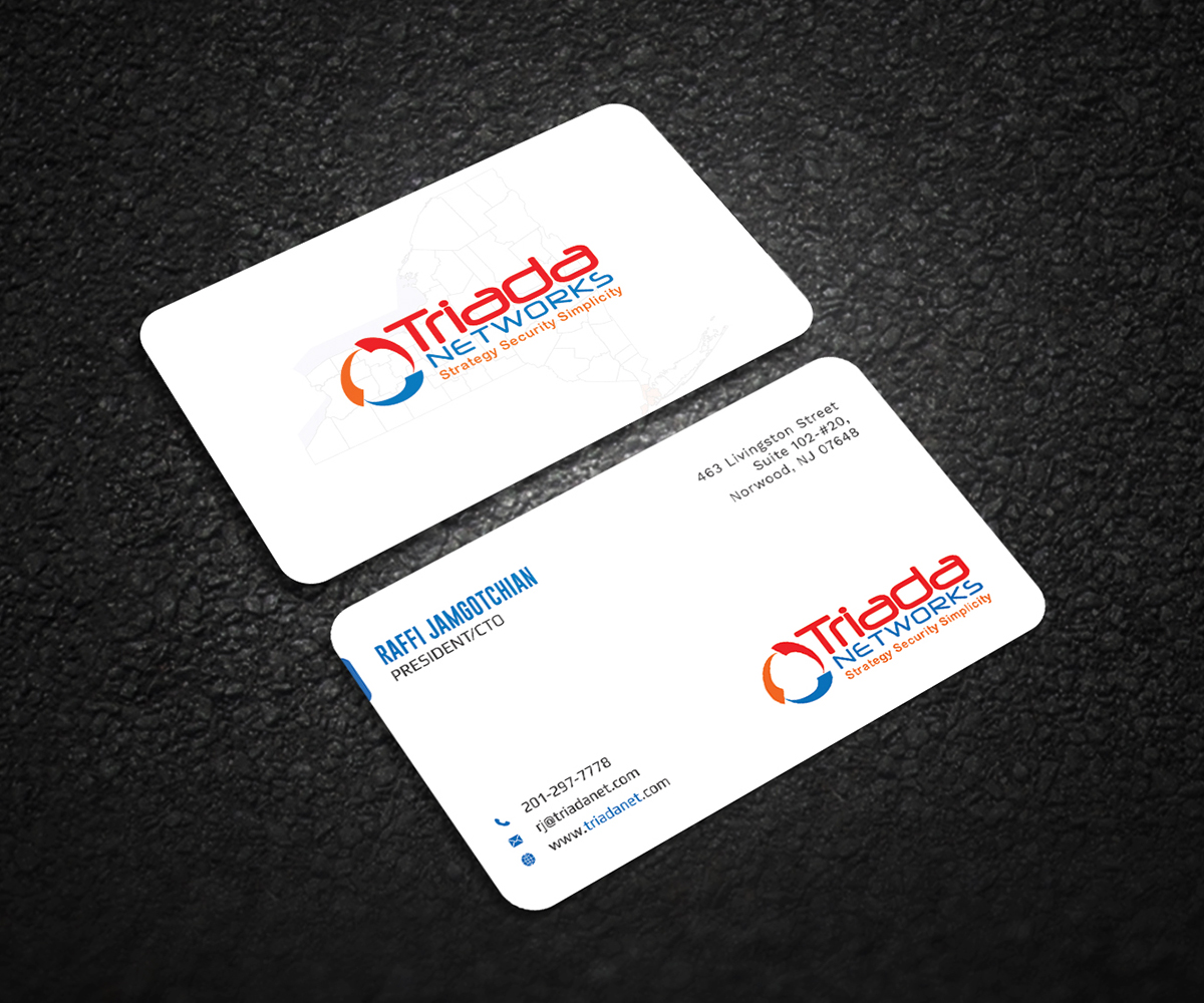 Business Card Design by Graphic Flame for Triada Networks LLC | Design #14889008