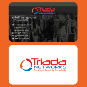 Business Card Design by NK Graphics for Triada Networks LLC | Design: #14897760