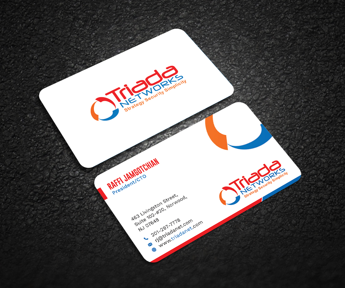 Design de Carte de Visite par Tripti Ranjan Gain pour Triada Networks LLC | Design #14881902