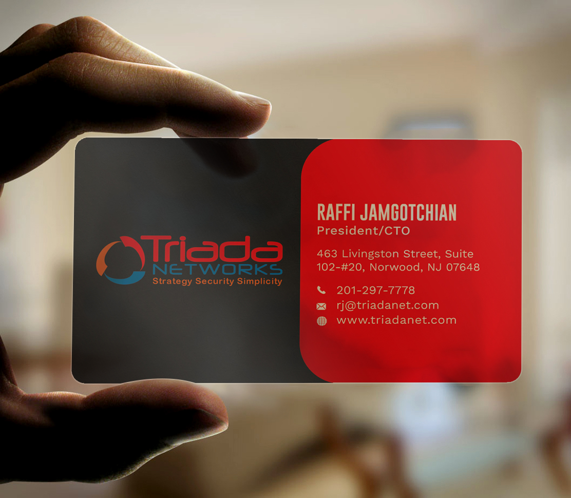 Business Card Design by Tripti Ranjan Gain for Triada Networks LLC | Design #14883721