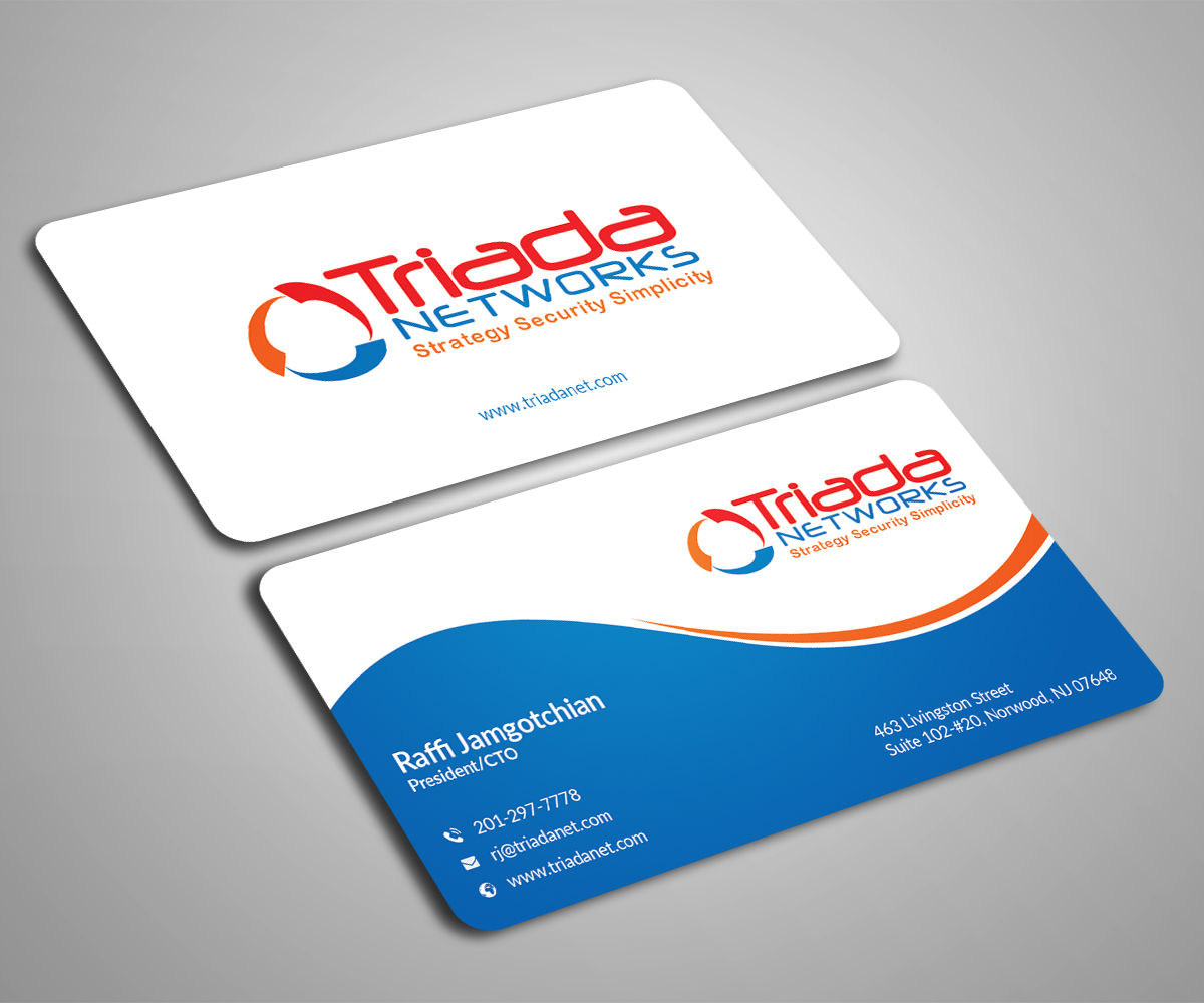 Business Card Design by Arifuzzaman Shovon for Triada Networks LLC | Design #14881429