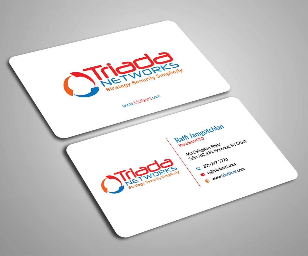 Diseño de Tarjeta de Presentación por Arifuzzaman Shovon para Triada Networks LLC | Diseño #14881971