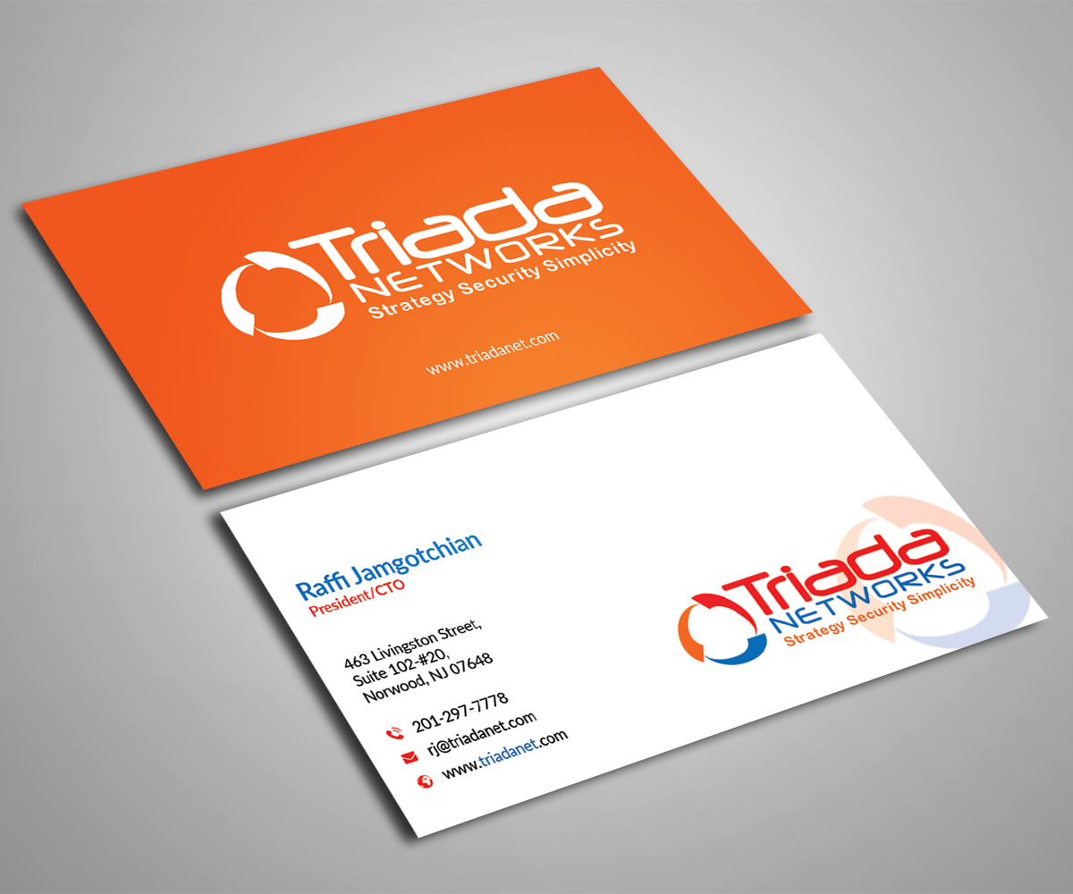 Design de Carte de Visite par Arifuzzaman Shovon pour Triada Networks LLC | Design #14881995