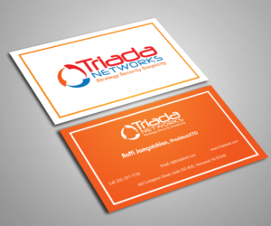 Business Card Design by Arifuzzaman Shovon for Triada Networks LLC | Design: #14882444