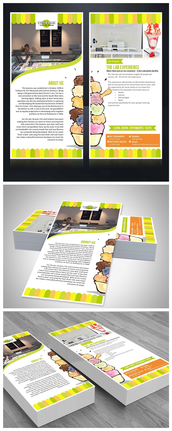 Flyer-Design von yganess für Timboon Fine Ice cream | Design #14909578