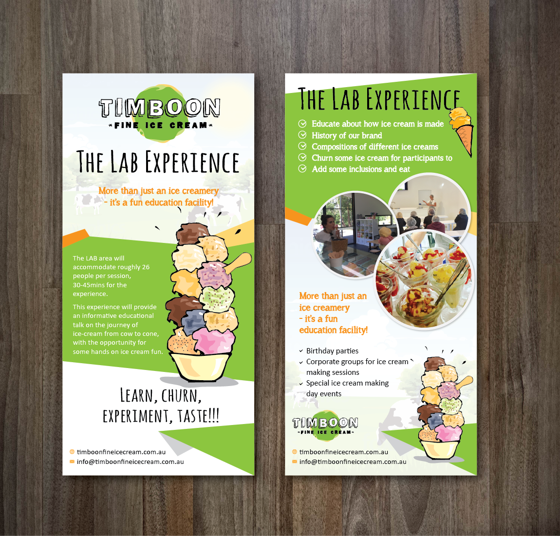 Flyer-Design von alex989 für Timboon Fine Ice cream | Design #14878827