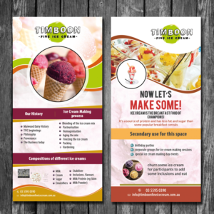 Design de Flyer par creative.bugs pour Timboon Fine Ice cream | Design : #14877546