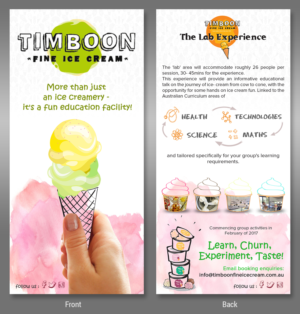 Flyer-Design von SD WEBCREATION für Timboon Fine Ice cream | Design #14900569