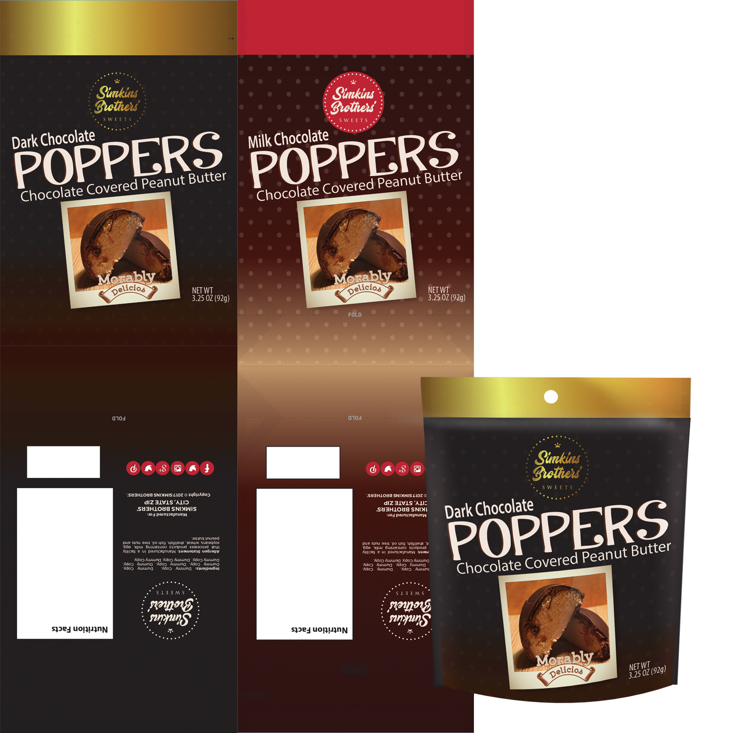 Packaging Design by Soula Vetter for Simkins' Brothers Sweets | Design #14903913