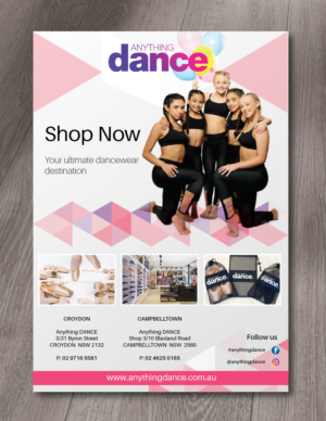 Diseño de Flyer por alex989 para Anything Dance | Diseño: #14886709