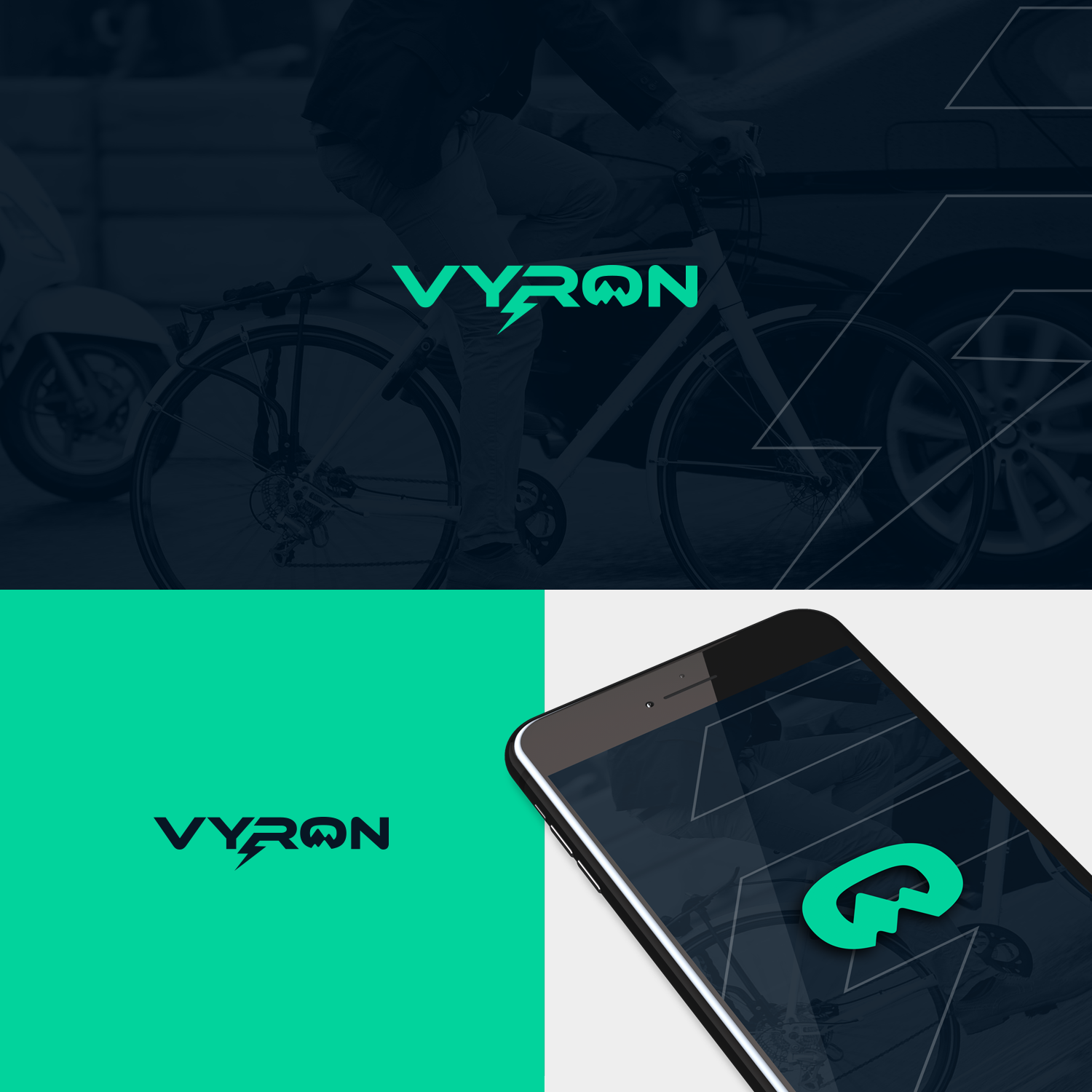 Logo Design by Felipe Moura for Vyron electric bikes | Design #14927131