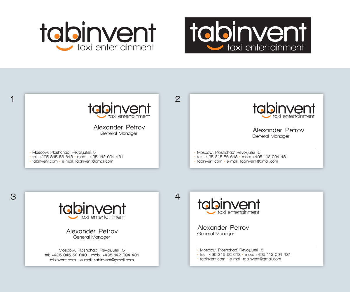 Business Card Design by  sasha for TabInvent | Design #2646599