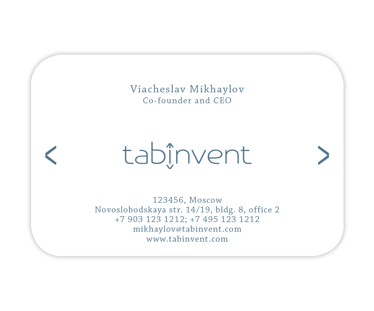 Business Card Design by Magic-Wand for TabInvent | Design #2635008