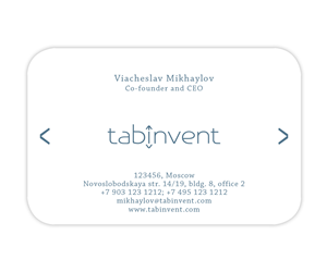 Business Card Design by Magic-Wand for TabInvent | Design: #2635008