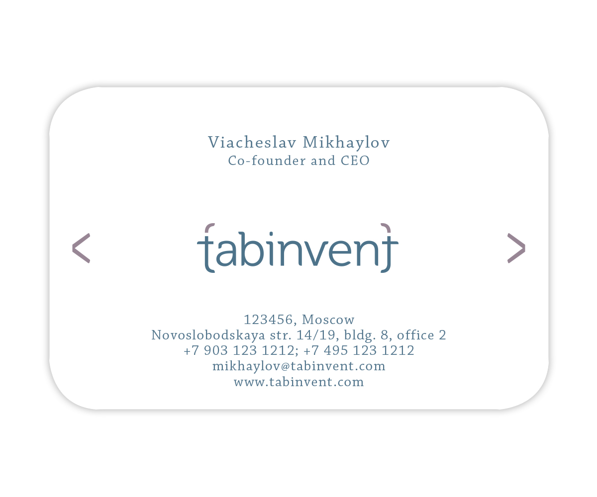 Business Card Design by Magic-Wand for TabInvent | Design #2659431
