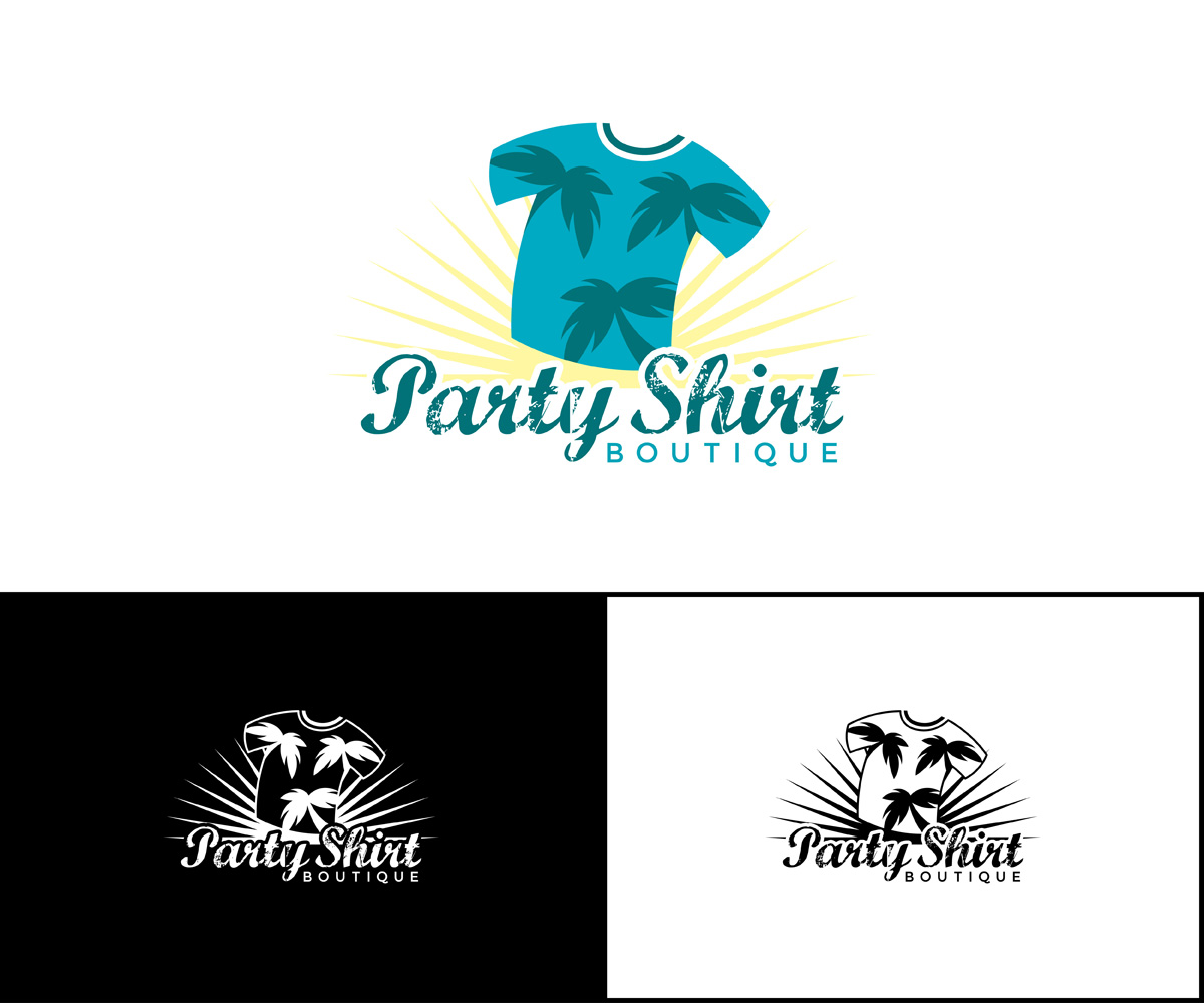 Logo Design by MoonFeather for The party shirt boutique | Design #15030529