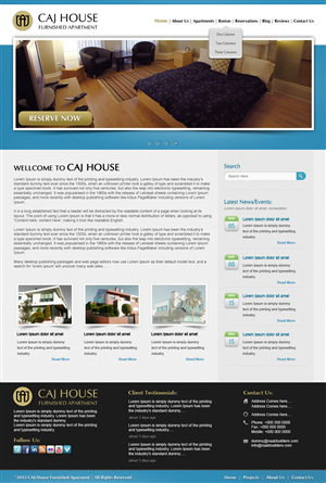 Web Design by Zainab Enterprises for CAJ House | Design #593634