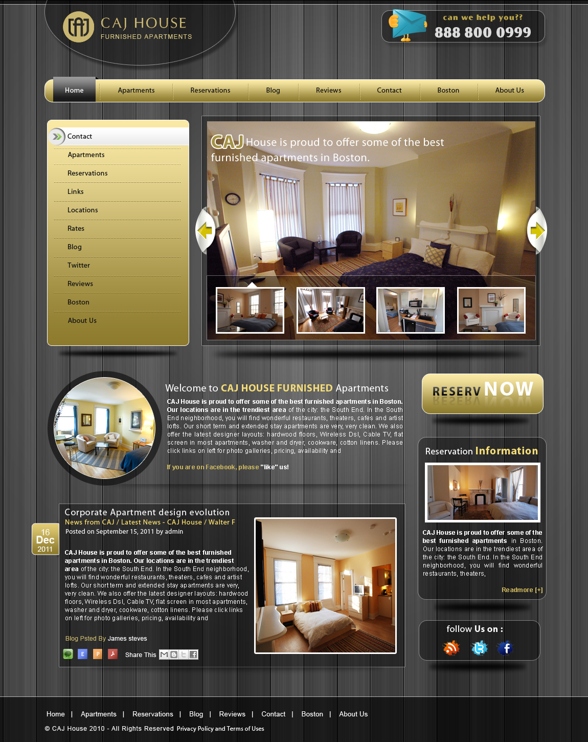 Web Design by webxvision for CAJ House | Design #580805