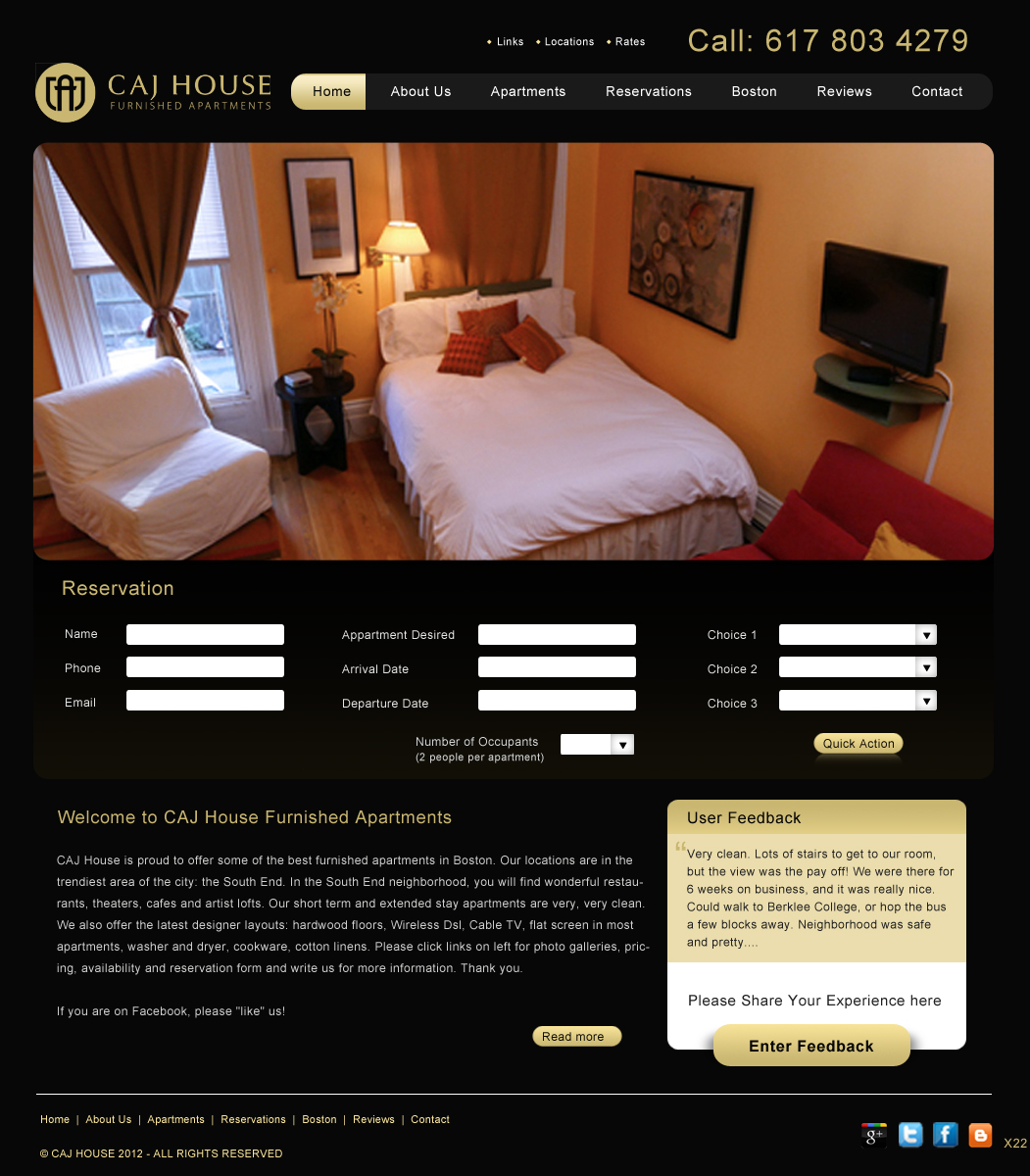 Web Design by pb for CAJ House | Design #569139