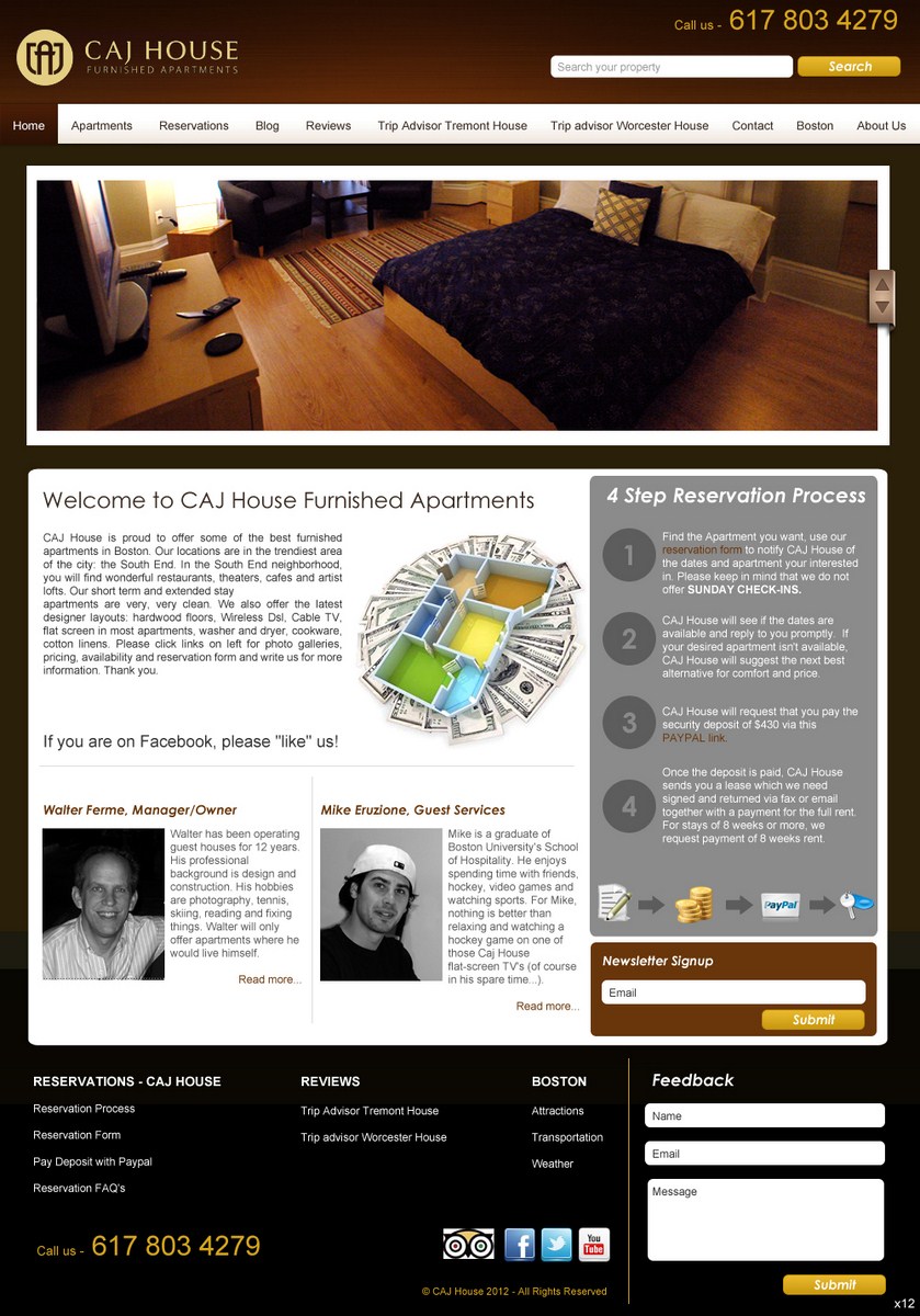 Web Design by pb for CAJ House | Design #573778