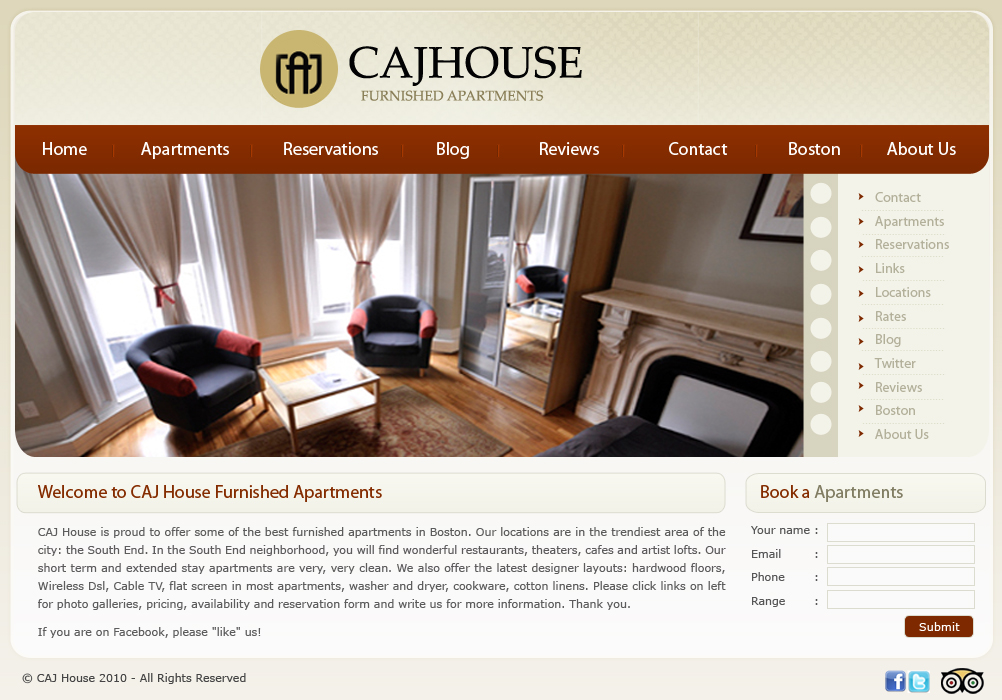 Web Design by pb for CAJ House | Design #577974
