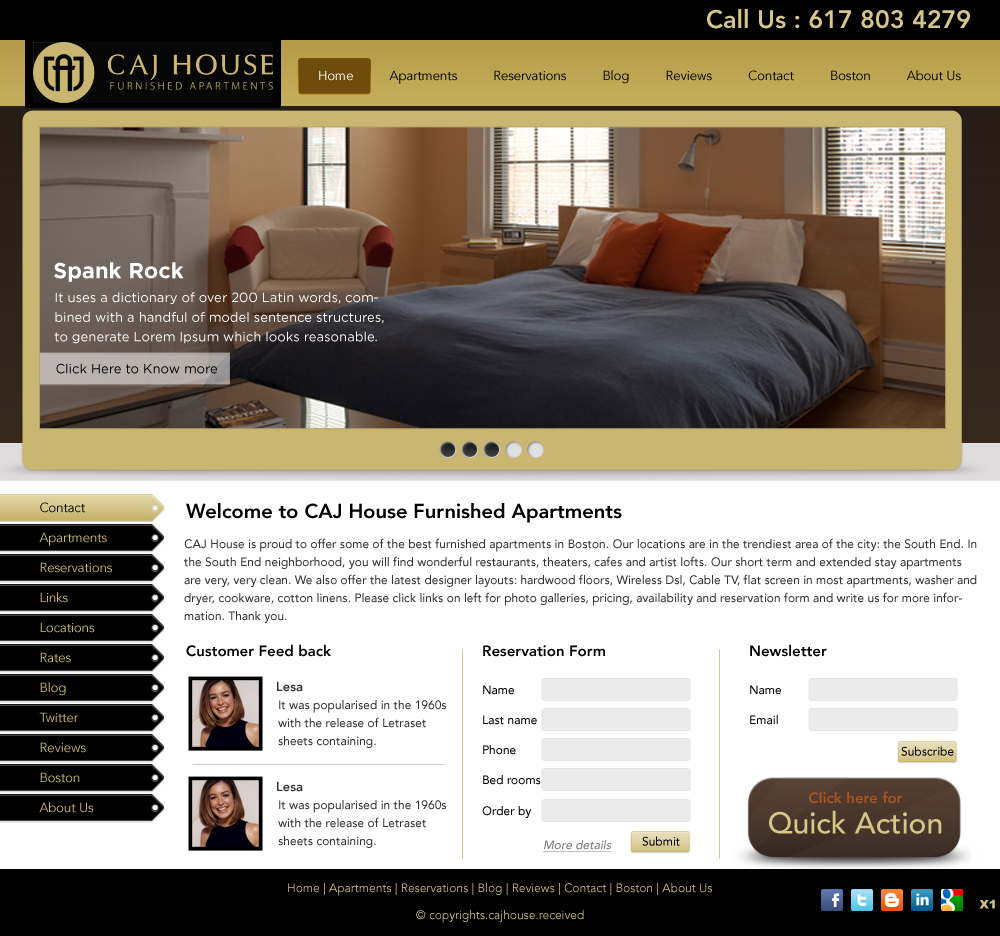 Web Design by pb for CAJ House | Design #578627