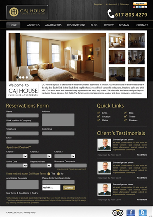Web Design by pb for CAJ House | Design: #579494