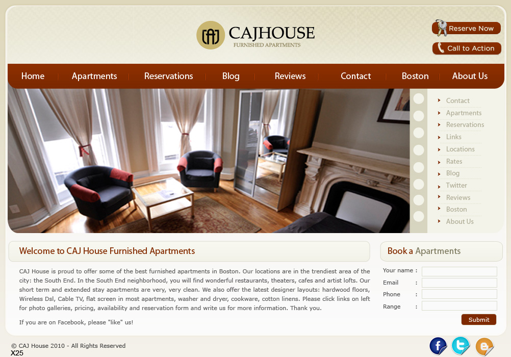 Web Design par pb pour CAJ House | Design #595294