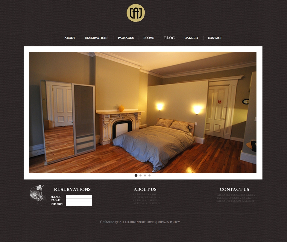 Web Design by Modine Designs for CAJ House | Design #567572