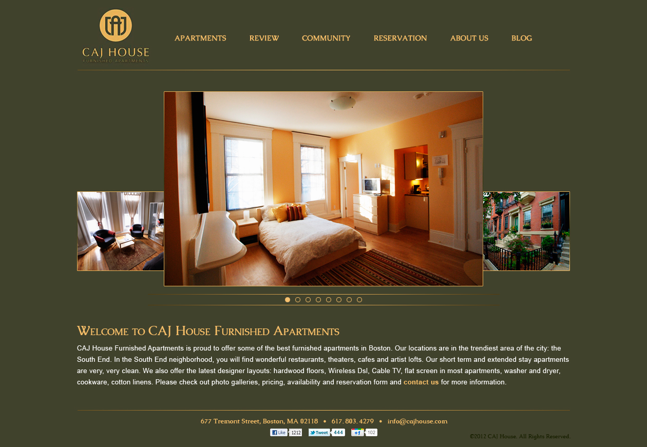 Web-Design von MIND für CAJ House | Design #576144