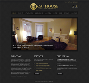 Web Design by LogoDesigns.ae for CAJ House | Design #568655