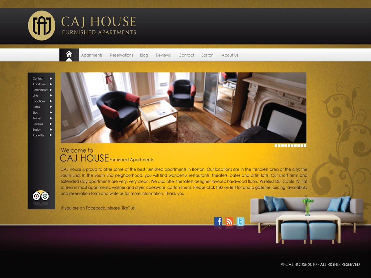 Web Design by Spark Solutionz for CAJ House | Design: #590642