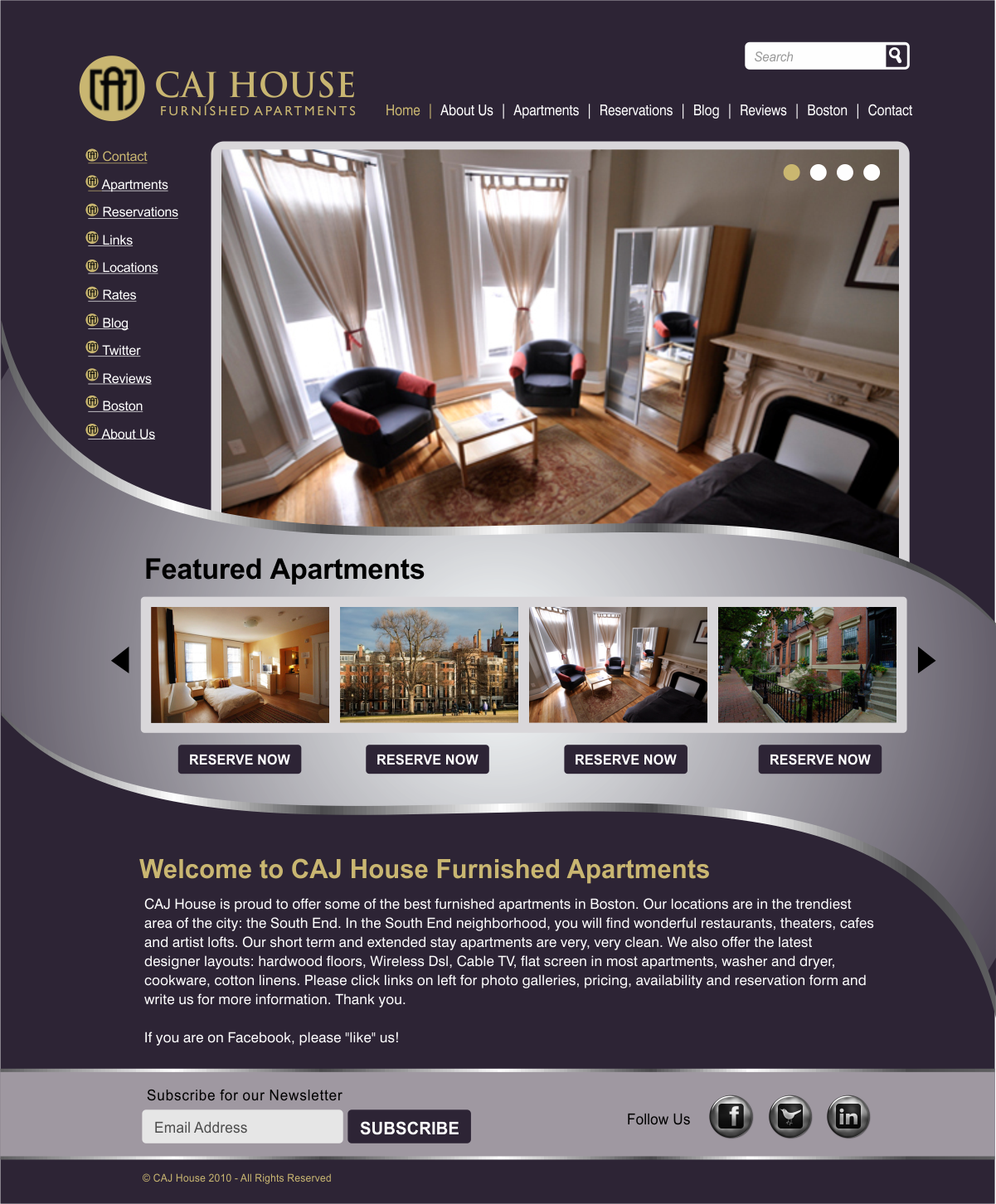 Web Design par CreativeIyke pour CAJ House | Design #571047