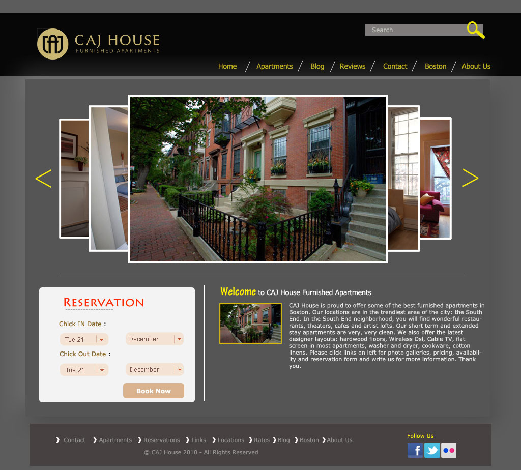 Web-Design von GK für CAJ House | Design #570873