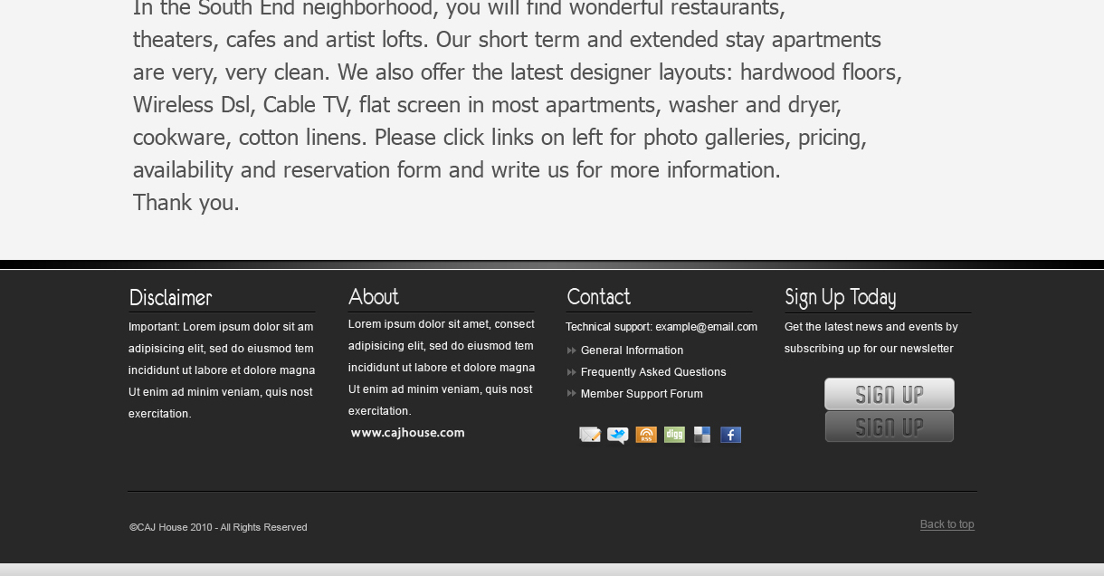 Web Design by Ann for CAJ House | Design #570411
