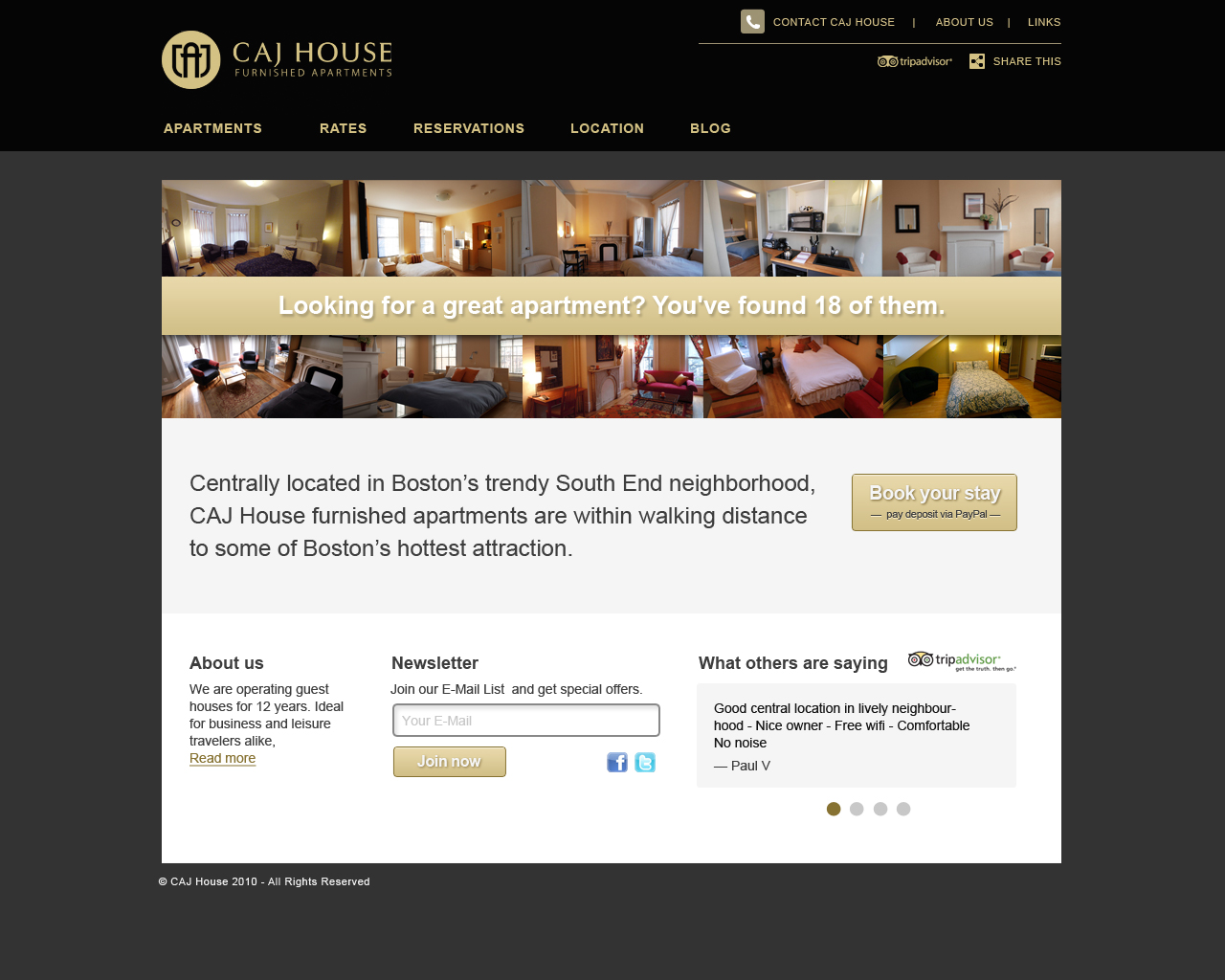 Web Design by Philippe Said for CAJ House | Design #569816