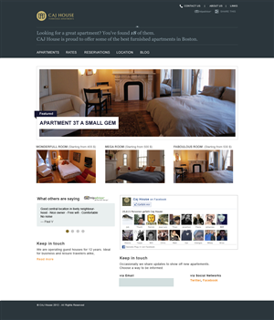 Web Design by Philippe Said for CAJ House | Design: #596365