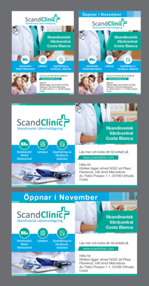 Set of ads for a Medical Clinic in Costa Blanca Spain | Diseño de Anuncio de Prensa por Achiver