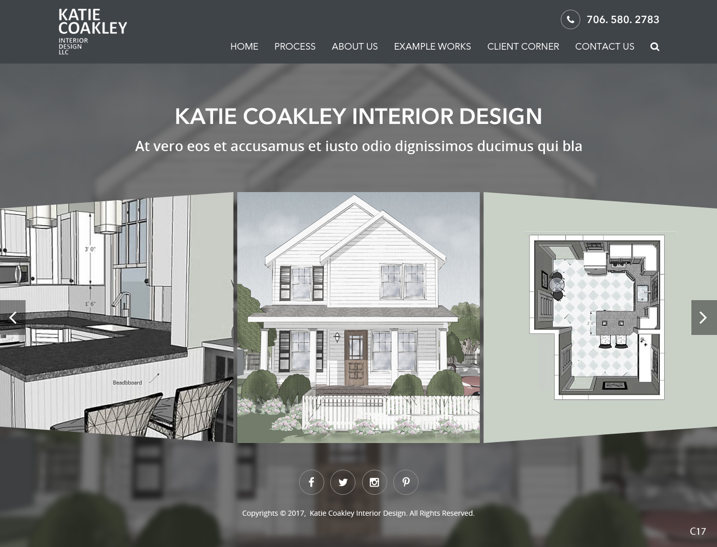 Web Design by pb for Katie Coakley Interior Design, LLC | Design #14955445