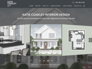 Web Design by pb for Katie Coakley Interior Design, LLC | Design: #14955445