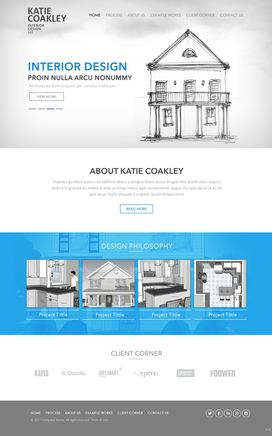 Web-Design von pb für Katie Coakley Interior Design, LLC | Design #14955448