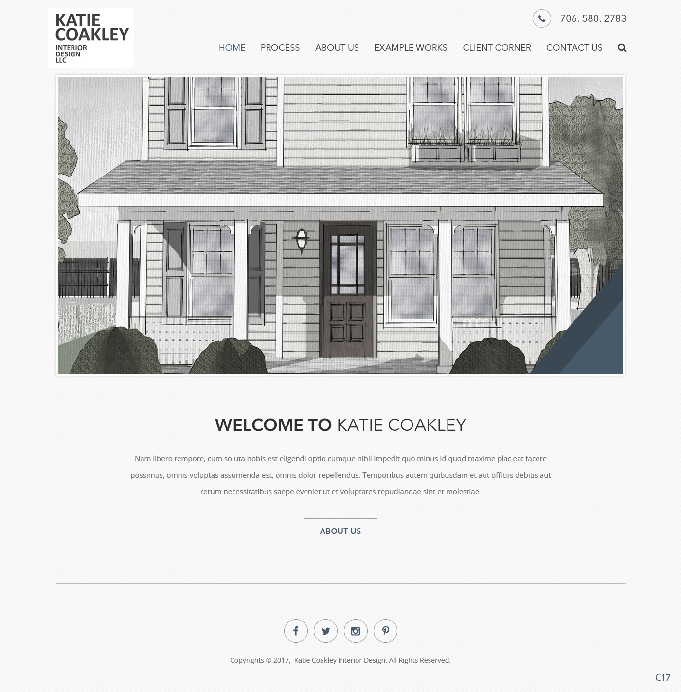 Web Design by pb for Katie Coakley Interior Design, LLC | Design #14955449
