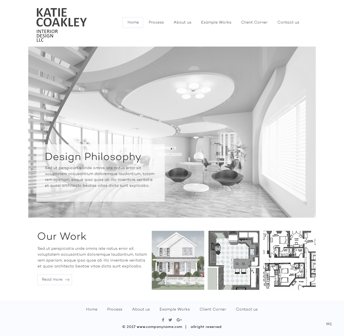 Web Design by pb for Katie Coakley Interior Design, LLC | Design #14955521