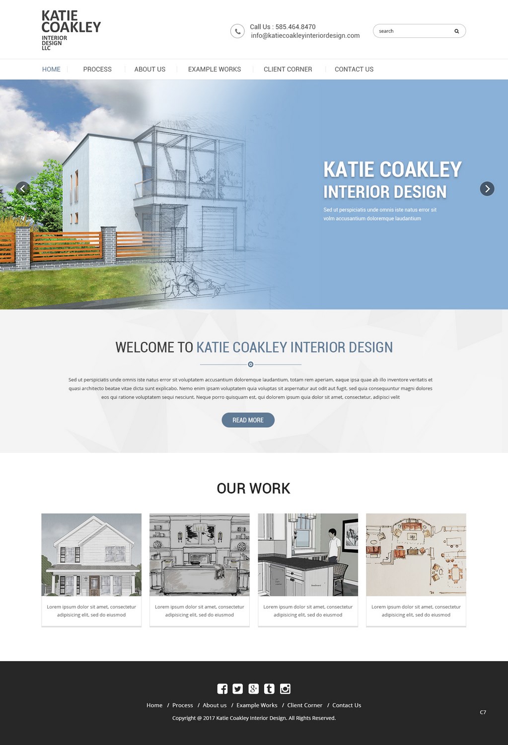 Diseño Web por pb para Katie Coakley Interior Design, LLC | Diseño #14955522