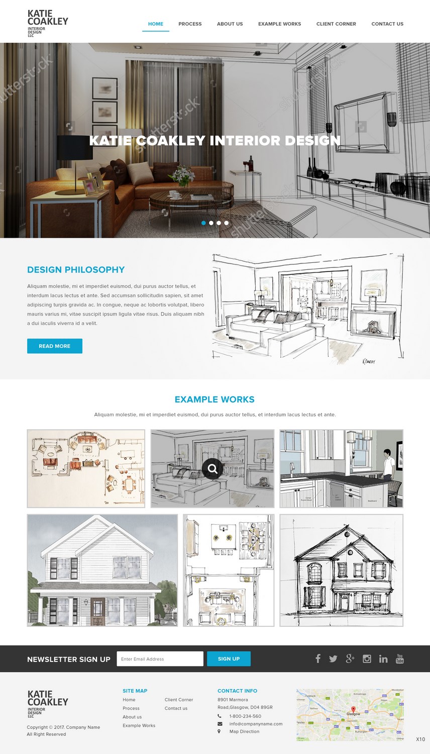 Web-Design von pb für Katie Coakley Interior Design, LLC | Design #14970174