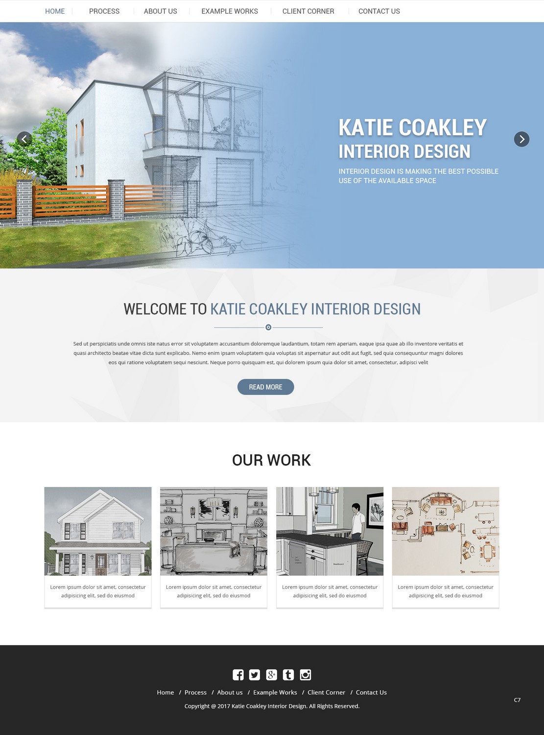 Web Design by pb for Katie Coakley Interior Design, LLC | Design #14970176
