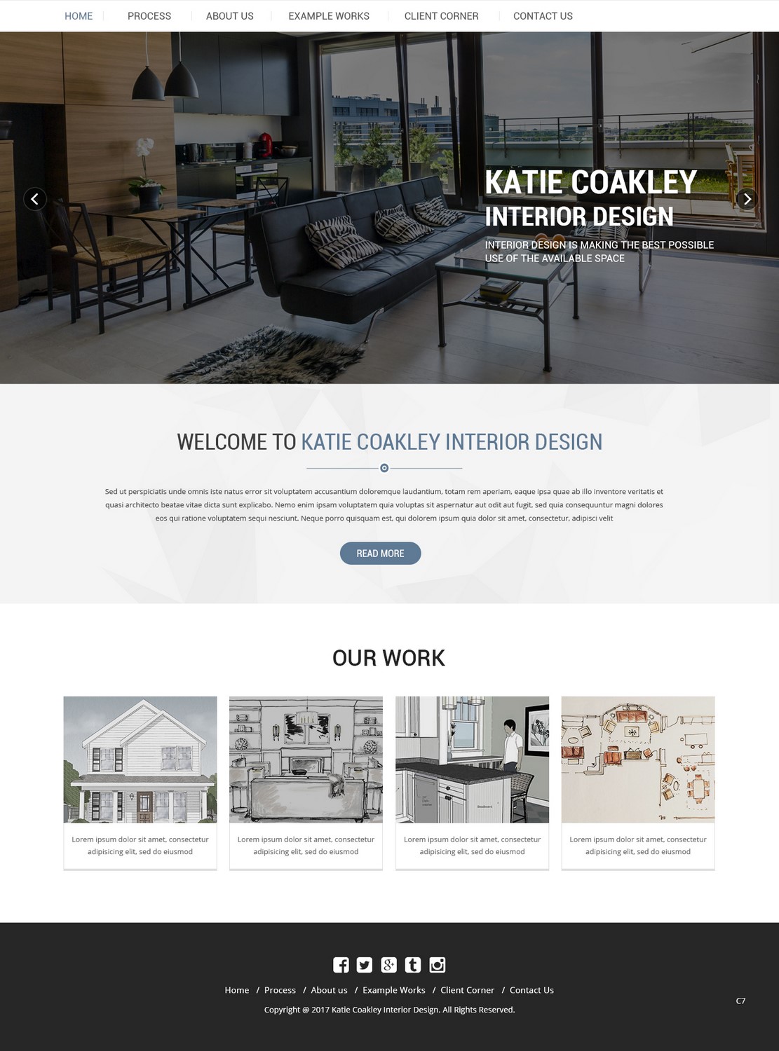 Web Design by pb for Katie Coakley Interior Design, LLC | Design #14970177