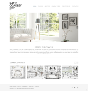 Web Design by pb for Katie Coakley Interior Design, LLC | Design: #14981068